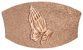 DNSWILL 516 BZ SH BZ Bronze Praying Hands Shimmer Bronze